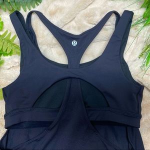 Lululemon Black Tank With Built In Sports Bra - 8